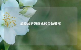 美股减肥药概念股盘初普涨