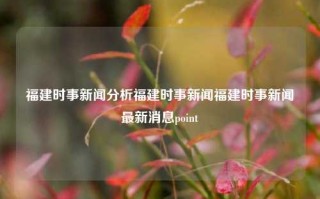 福建时事新闻分析福建时事新闻福建时事新闻最新消息point