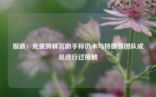 报道：克里姆林宫助手称仍未与特朗普团队成员进行过接触