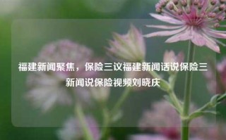 福建新闻聚焦，保险三议福建新闻话说保险三新闻说保险视频刘晓庆