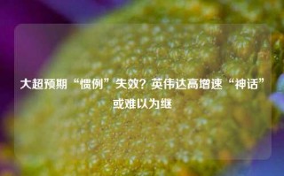 大超预期“惯例”失效？英伟达高增速“神话”或难以为继