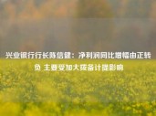 兴业银行行长陈信健：净利润同比增幅由正转负 主要受加大拨备计提影响