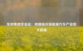 东旭集团李兆廷：助推临沂新能源汽车产业做大做强