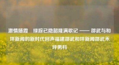 激情随霞•绿踪已隐韶隆满歌记 —— 邵武与和坪新闻的新时代回声福建邵武和坪新闻邵武禾坪男科