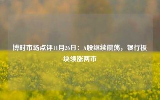 博时市场点评11月26日：A股继续震荡，银行板块领涨两市