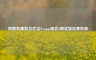 阿斯利康联合疗法Truqap组合3期试验结果积极