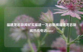 福建龙岩新闻纪实福建一龙岩新闻福建龙岩新闻热线电话water