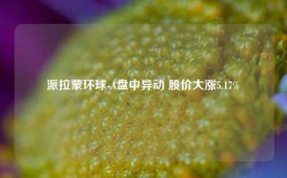 派拉蒙环球-A盘中异动 股价大涨5.17%