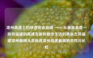 漳州高速上的快速资讯新闻 —— 从最新角度一探究福建的高速发展和都市生活的未来态势福建漳州新闻头条高速漳州高速最新消息四川长虹