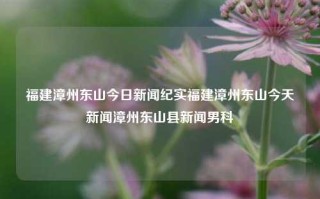 福建漳州东山今日新闻纪实福建漳州东山今天新闻漳州东山县新闻男科