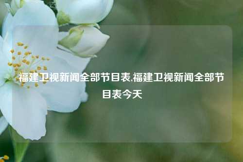 福建卫视新闻全部节目表,福建卫视新闻全部节目表今天