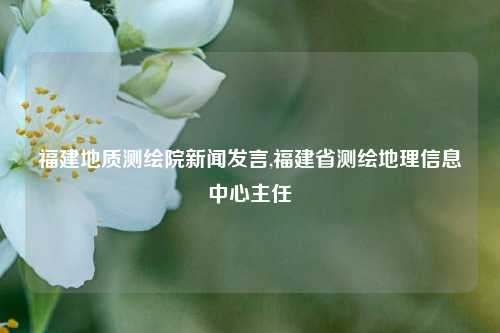 福建地质测绘院新闻发言,福建省测绘地理信息中心主任