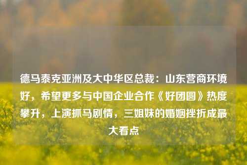 德马泰克亚洲及大中华区总裁：山东营商环境好，希望更多与中国企业合作《好团圆》热度攀升，上演抓马剧情，三姐妹的婚姻挫折成最大看点-第1张图片-福建新闻网