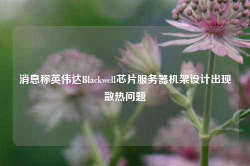 消息称英伟达Blackwell芯片服务器机架设计出现散热问题-第1张图片-福建新闻网