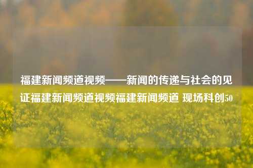 福建新闻频道视频——新闻的传递与社会的见证福建新闻频道视频福建新闻频道 现场科创50-第1张图片-福建新闻网