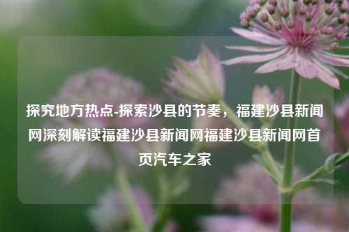 探究地方热点-探索沙县的节奏，福建沙县新闻网深刻解读福建沙县新闻网福建沙县新闻网首页汽车之家-第1张图片-福建新闻网