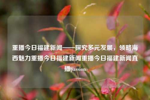 重播今日福建新闻——探究多元发展，领略海西魅力重播今日福建新闻重播今日福建新闻直播passion-第1张图片-福建新闻网