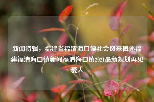 新闻特辑，福建省福清海口镇社会风采概述福建福清海口镇新闻福清海口镇2021最新规划再见爱人-第1张图片-福建新闻网