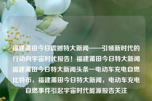 福建莆田今日震撼特大新闻——引领新时代的行动向宇宙时代报告！福建莆田今日特大新闻福建莆田今日特大新闻头条一电动车充电自燃比特币，福建莆田今日特大新闻，电动车充电自燃事件引起宇宙时代能源报告关注，福建莆田特大电动车自燃事故触发能源危机报备-特大新闻专题报道-第1张图片-福建新闻网