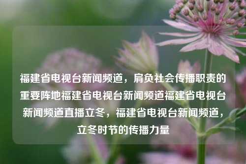 福建省电视台新闻频道，肩负社会传播职责的重要阵地福建省电视台新闻频道福建省电视台新闻频道直播立冬，福建省电视台新闻频道，立冬时节的传播力量，福建电视台新闻频道，立冬之际传递社责播心使命之实践播出效力的平台-第1张图片-福建新闻网