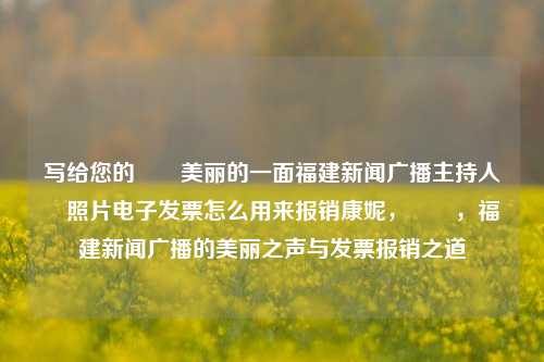 写给您的瑄瑄美丽的一面福建新闻广播主持人瑄瑄照片电子发票怎么用来报销康妮，瑄瑄，福建新闻广播的美丽之声与发票报销之道，瑄瑄之美，探索福建新闻广播瑄瑄电子发票使用攻略及其与报销之道的相关讨论-第1张图片-福建新闻网