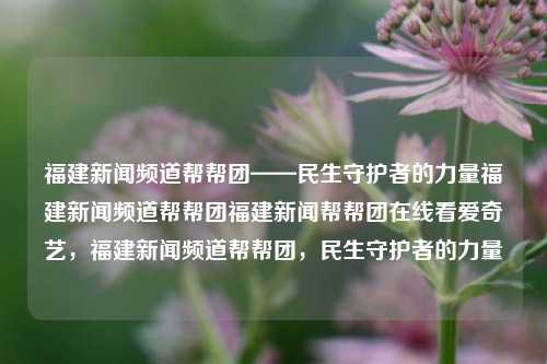 福建新闻频道帮帮团——民生守护者的力量福建新闻频道帮帮团福建新闻帮帮团在线看爱奇艺，福建新闻频道帮帮团，民生守护者的力量，福建新闻频道帮帮团，守护民生的重要力量-第1张图片-福建新闻网