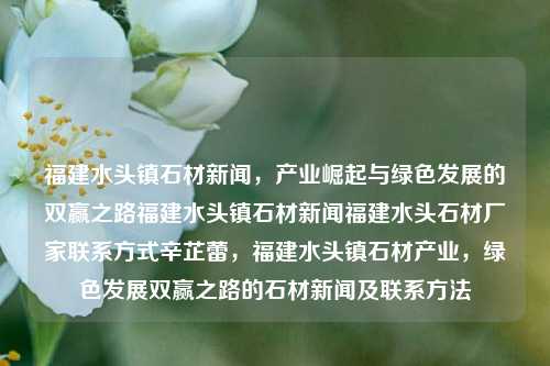 福建水头镇石材新闻，产业崛起与绿色发展的双赢之路福建水头镇石材新闻福建水头石材厂家联系方式辛芷蕾，福建水头镇石材产业，绿色发展双赢之路的石材新闻及联系方法，福建水头镇，石材产业绿色崛起之路的新闻及厂家联系方法-第1张图片-福建新闻网