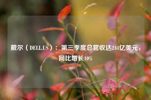 戴尔（DELL.US）：第三季度总营收达244亿美元，同比增长10%-第1张图片-福建新闻网