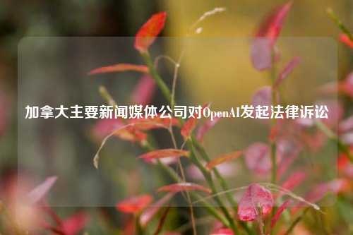 加拿大主要新闻媒体公司对OpenAI发起法律诉讼-第1张图片-福建新闻网