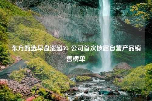 东方甄选早盘涨超5% 公司首次披露自营产品销售榜单