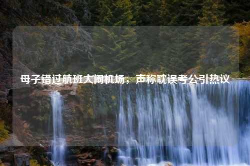 母子错过航班大闹机场，声称耽误考公引热议