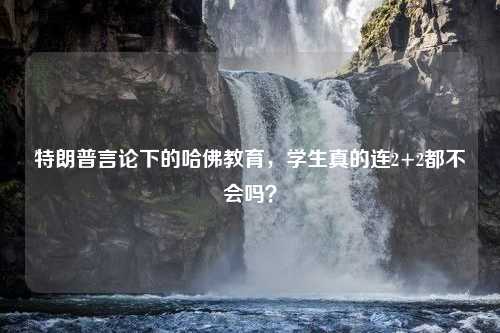 特朗普言论下的哈佛教育，学生真的连2+2都不会吗？