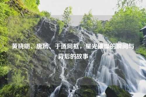 黄晓明、唐嫣、于适同框，星光璀璨的瞬间与背后的故事